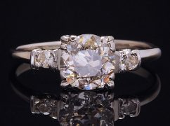 Old European Cut Diamond Ring